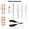 17pcs Ingrown Toenail Corrector Set, Professional Ingrown Toenail Pedicure Tools