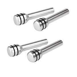 Alpha Depot Door Lock Pin, Door Lock Knob, Pin Replacement, Suzuki Jimny, Mini Car, Light Tiger, Universal Custom Parts, Replacement, Easy Installation (Silver x 4)