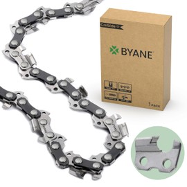 Byane BYANE Carbide 16 Inch Chainsaw Chain, 050" Gauge, 325" Pitch, 66 Drive Links, Gifts for Men, Fits Husqvarna 435 and More (1 Chain).