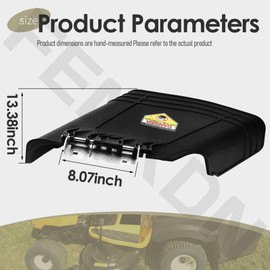 631-04288 Discharge Chute Deflector Replaces 631-04288, 631-04344, 631-04349, 631-04460, 631-04461 Compatible with MTD C-ub Cadet GT-2042, LTX-1042, LTX-1046M, RZT-S46, RZT-L42, RZT-L46, RZT-S42