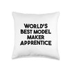 World's Best Model Maker Apprentice Throw Pillow