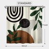 Yookeb Abstract Mid Century Bathroom Shower Curtain 60W by 71H