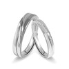 Meissa Intertwined Couples Rings for Men and Women 925 Sterling