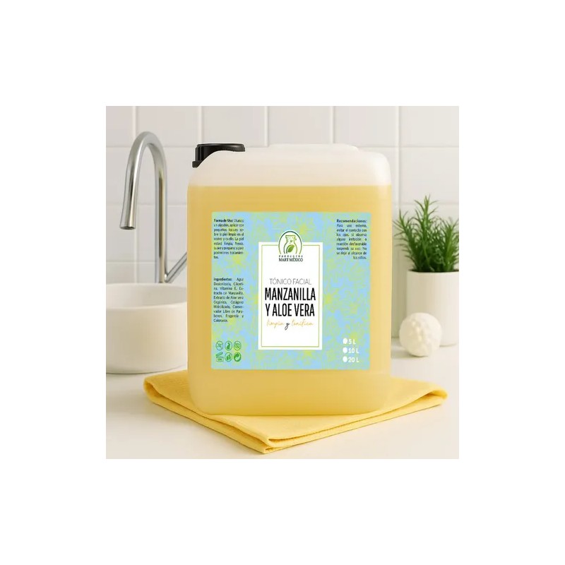 Tónico Facial Productos Mart Mexico de Manzanilla y Aloe Vera