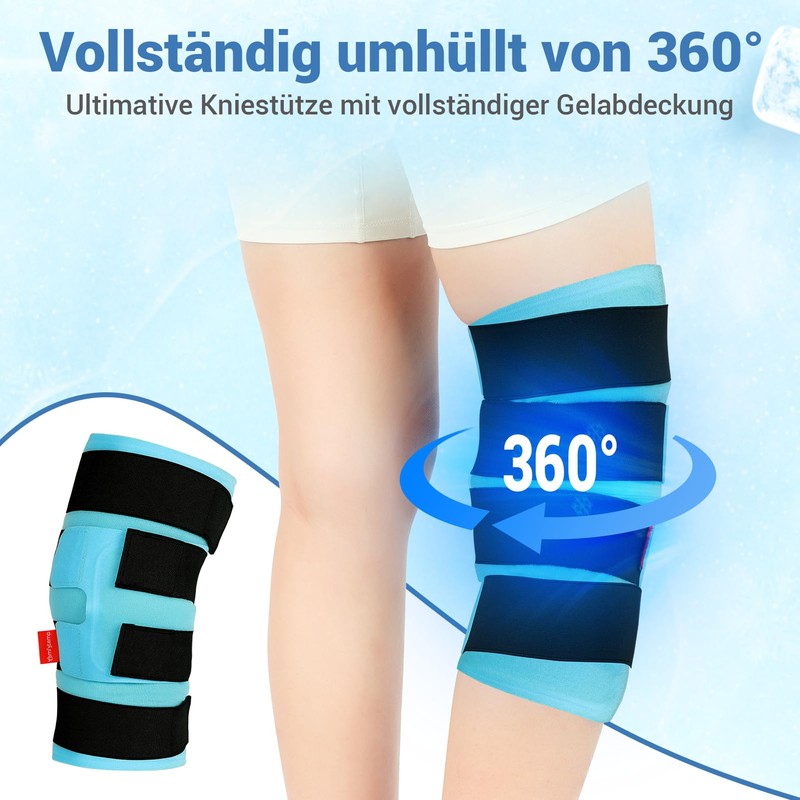 Comfytemp Fully Wrapped Cooling Cuff Knee with 4 Velcro Fasteners,