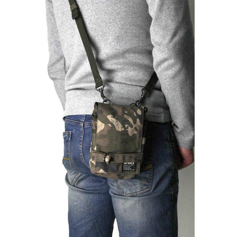 Avirex Avirex-003 Eagle Chalk Bag, Shoulder Bag, Plain, Camouflage, Men's,