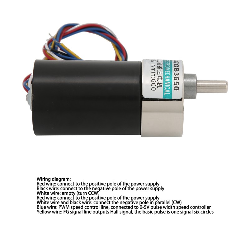 Brushless Motor with Bracket Governor Low Speed 24V for CNC