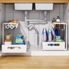 UINOFLE 2 Pack Under Sink Organizer, 2 Tier Pull-Out Cabinet