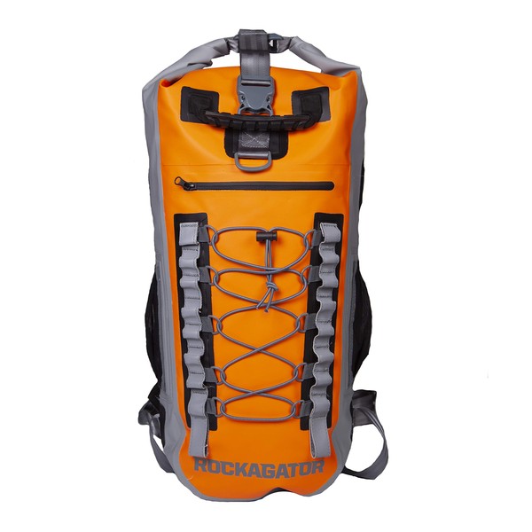 Rockagator Waterproof Backpack - 40 Liter HYDRIC Series Water Proof Floating Dry Bag River Pack for Canoeing, Kayaking or Rafting (Sunset Orange)
