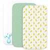 2 x Fitted Sheets Made of 100% Cotton with Elastic