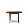 East West Furniture NDT-MAH-T Norden Kitchen Table - a Rectangle