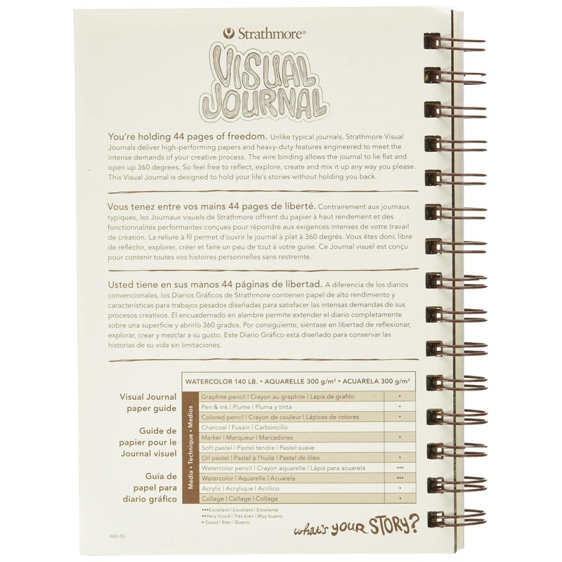 Strathmore 460-55 400 Series Visual Watercolor Journal, 140 LB Cold