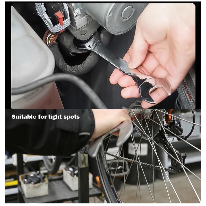 PANSHIYON Super Thin Wrench,2 Pieces 3mm Ultra Thin Open End
