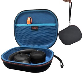 Headphone Case for JBL Tune 510BT/JBL Tune 520BT/500, EVA Hard Case for JBL Tune 760 NC/JBL Tune500BT/JBL Tune500/JBL Tune600BTNC On-Ear Wireless Foldable Bluetooth Headphones (Black)Blue Inside
