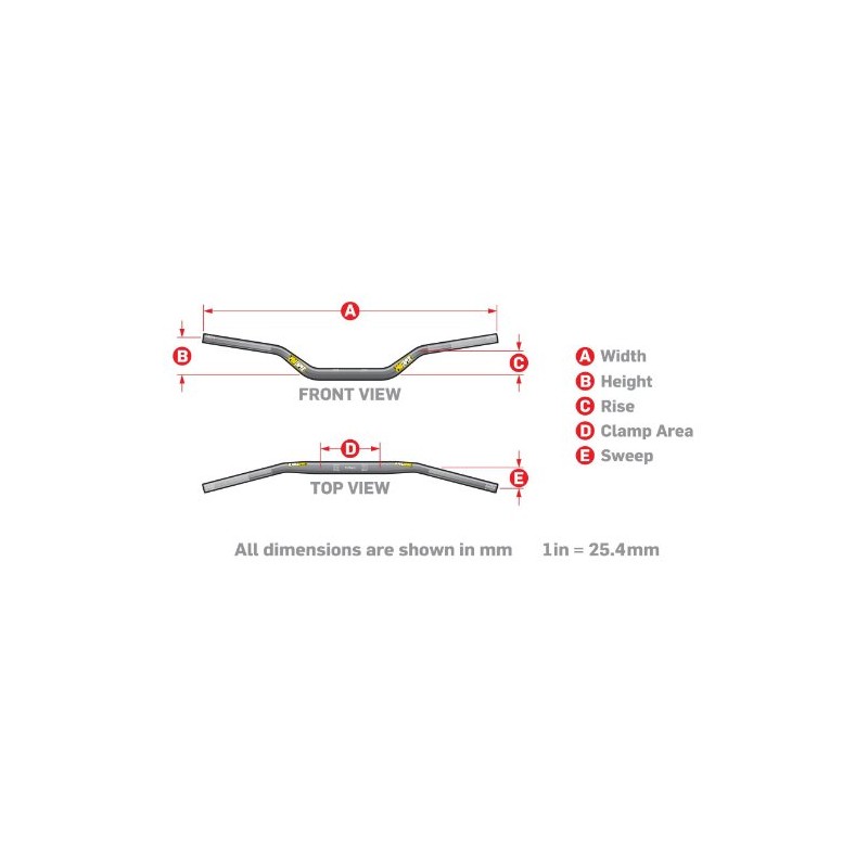 Pro Taper Seven Eighths Handlebars - Standard 7/8 (School Boy