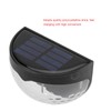 4Pcs Solar Powered LED Lights Outdoor Courtyard Waterproof Wall Mounted