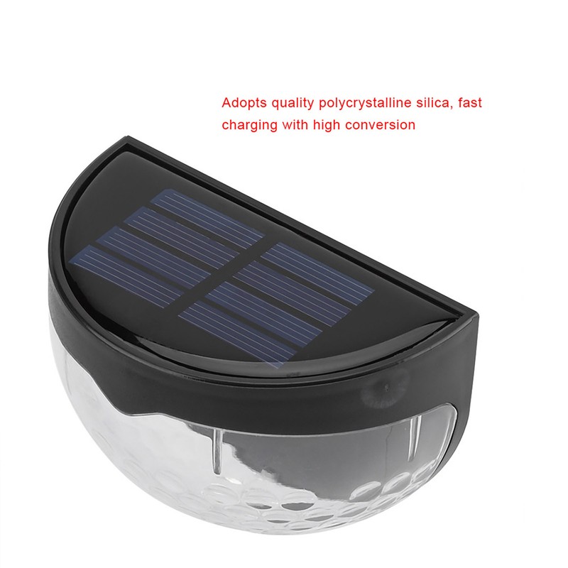 4Pcs Solar Powered LED Lights Outdoor Courtyard Waterproof Wall Mounted