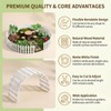 35 Inch Mini Fairy Garden Fence DIY Small Wood Decorative