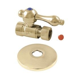 Kingston Brass CC43252K Straight Stop Valve, Polished Brass