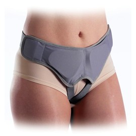 Hernia Belt Large (10a), Gentle Relief from Reducible Inguinal Hernias, Use for Single & Double Hernias, Supports Weakened Muscles, Features Removable Foam Compression Pads for Gradual Pressure