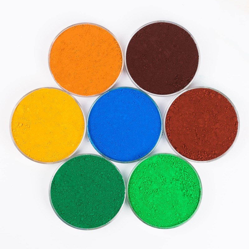 GOODTAKE Concrete Pigment Powder, Yellow Iron Oxide Cement Dye Color