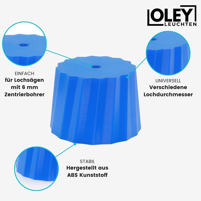 Centring Aid for Hole Saw - Recessed Spotlight Hole -