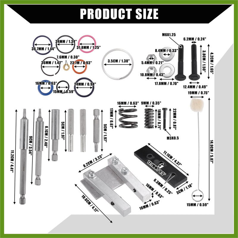 HOPESPANNER 7.3L Injector Rebuild Kit with Vice Clamp, Special Tools,