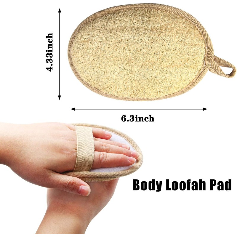 Esponja de Lufa Exfoliante FEBSNOW 4 pzas – Limpieza profunda