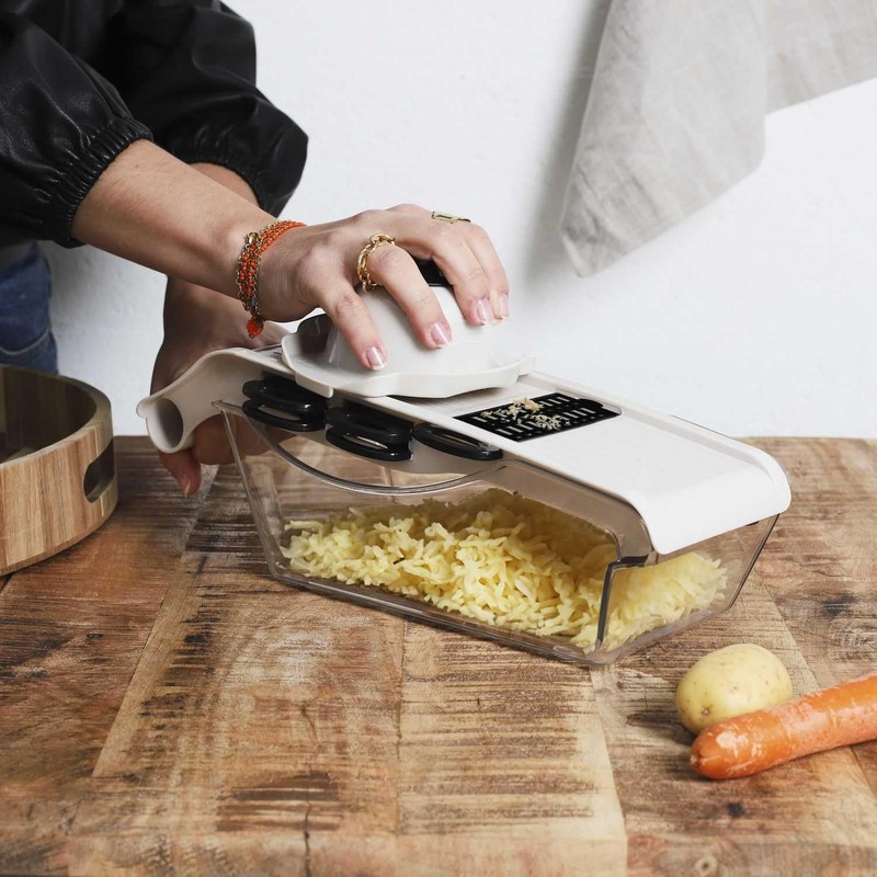 COOK CONCEPT, KD0002 Kitchen Mandolin with Reservoir and 5 Accessories,