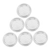 TEHAUX 6pcs Stainless Steel Round Air Vent Covers for Wardrobe