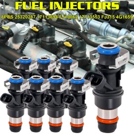 CHUSYYRAY x8 OEM New Fuel Injectors for 2001-2006 Chevy Silverado 2500 HD 6.0L V8