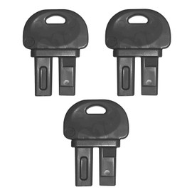 Exterminators Choice Bait Station Replacement Key - Pack of 3 - Tamper-Resistant Security & Key for Bait Box - Compatible with Green and Black Exterminators