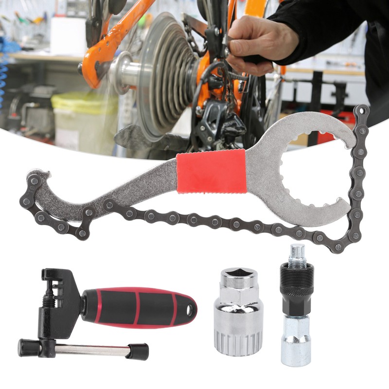 Bike Repair Tool Set Chain Wrench Puller Tool Bottom Bracket