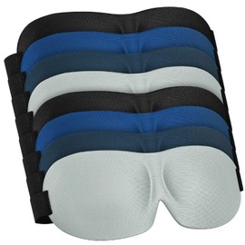 8 Pcs Sl8 Pcs Sleep Eye Mask 3D Contoured Eye Mask Blackout Eye Covers for Sleeping with Adjustable Strap Block Out Light Night Blindfolds Soft Comfy Eye Shade for Women Men(Retro Colors)