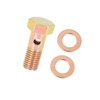 Hihaha M8x1.0mm Metric Thread Banjo Bolts Brake Fitting Adapter with