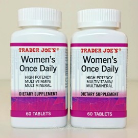 Trader Joe's 2 Pack Trader Joe’s Women’s Once Daily Multivitamin Multimineral 60 Tablets Each