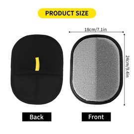 Pet Hair Remover Glove Set, 2 Pieces - Double Sided Hair Removal Glove for Dogs & Cats, Removes Hair from Carpets, Sofas and Car Seats