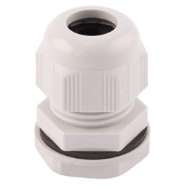 SWA Pack of 10 Grey Nylon Cable Glands, suitable for 11-17mm, M25 thread