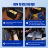 MR CARTOOL OBD2 Car Memory Saver Cable with Voltage and