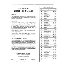 1958 Pontiac Shop Manual