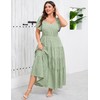 Women's Plus Size Summer Dresses Sweetheart Neck Ruffle Short Sleeve