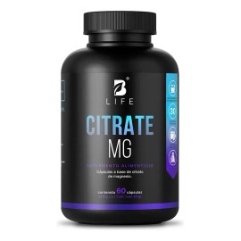 Citrato De Magnesio Natural. Citrate Mg 60 Cápsulas. B Life Sin Sabor