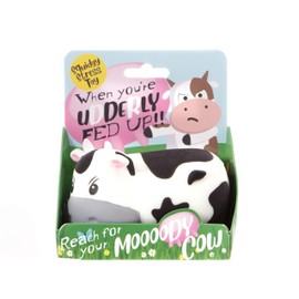 Boxer Gifts Moody Cow Stress Relief Toy | Helps With Anxiety | Novelty Desk Accessory | Funny Birthday Christmas Secret Santa Stocking Filler Gift for Her