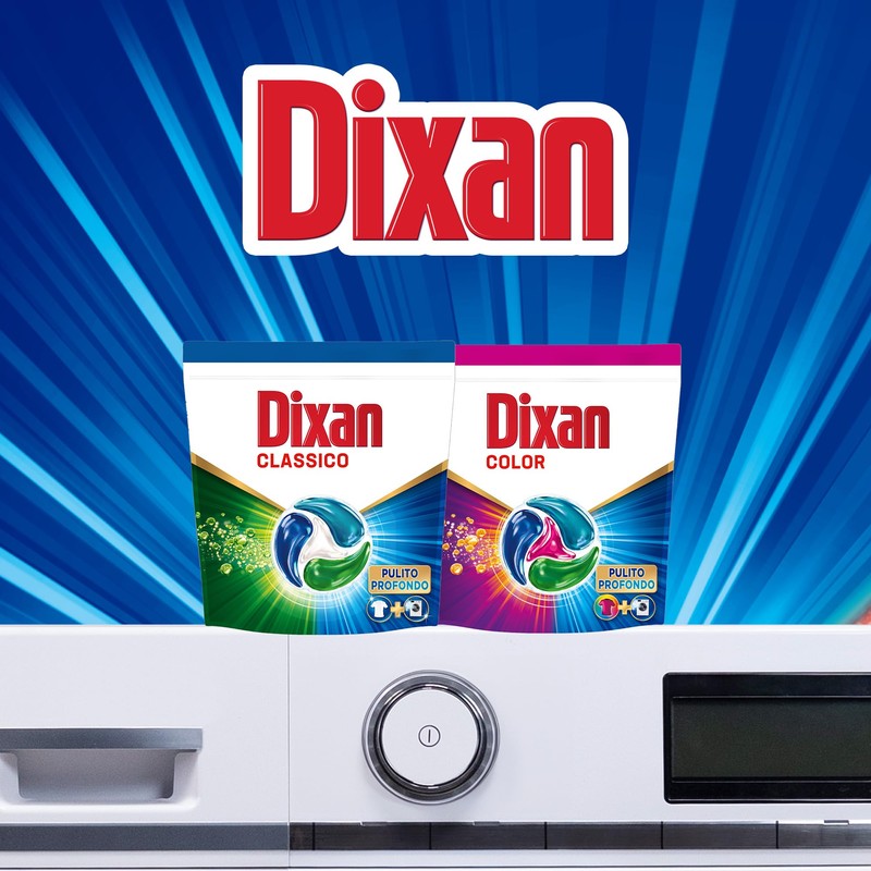 Dixan DISCS 4in1 Classico Detersivo Lavatrice (45 Lavaggi), Capsule lavatrice