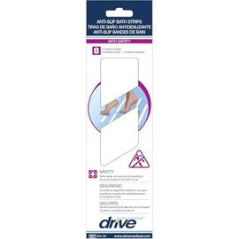 Drive Medical Tub and Stair Safety Treads, White, 8 Count