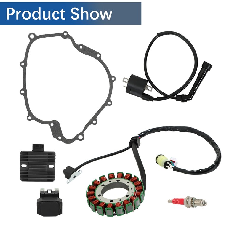 WFLNHB Stator Ignition Coil Regulator Relay Kit Replacement for Yamaha