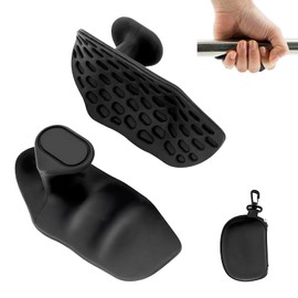 Fitness Griffpolster 2er-Set mit Tragetasche,Silikon Handschuhe für zughilfen krafttraining, Antirutsch Palm Grip,Unisex Gym Zubehör Tragbar
