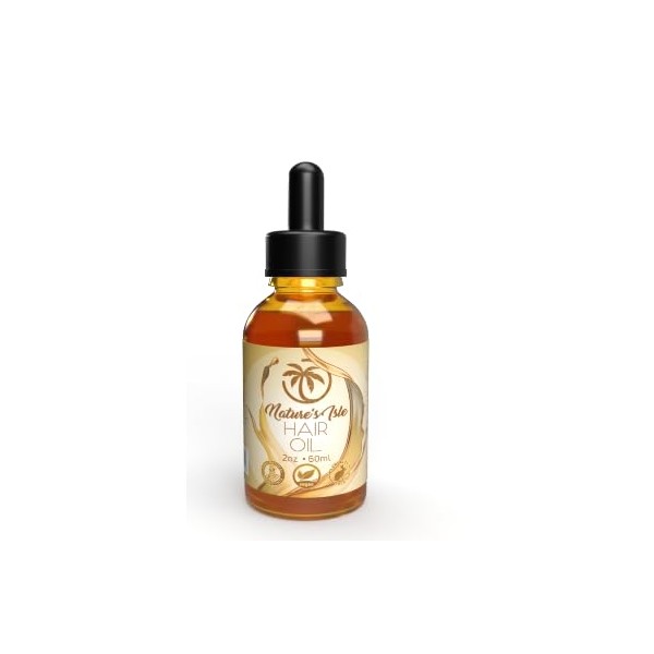 Herbal Island Hair Oil - All Natural - 60ml Bottle