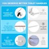 Yupjlia 2 Pack Toilet Handle Replacement Kit, Universal Front Mount