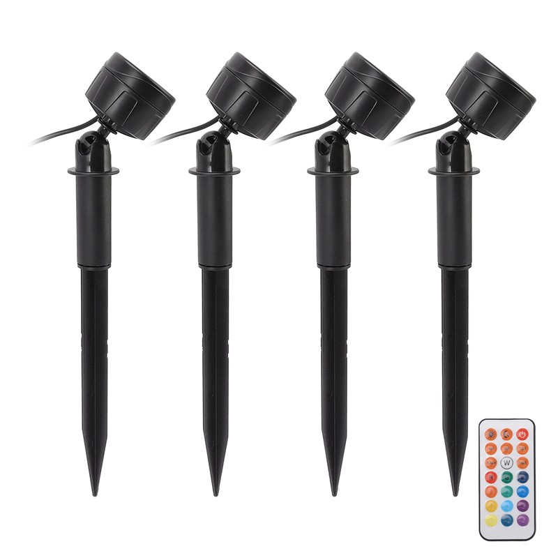 LED Landscape Spotlight Light Waterproof 360° Rotatable 13 Colors High